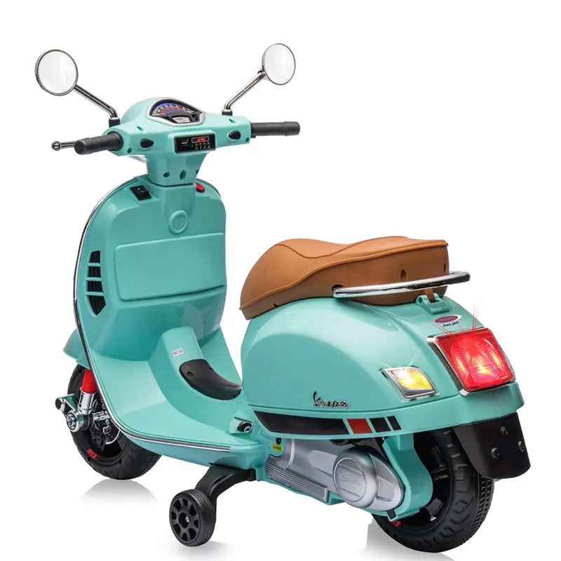 Kinder Vespa GTS Elektrisch - 12V Li-Ion - Vanaf 3 Jaar - Mint Groen