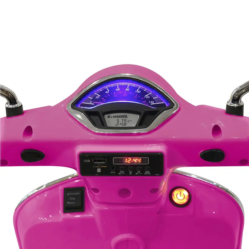 Kinder Vespa GTS Elektrisch - 12V Li-Ion - Vanaf 3 Jaar - Roze