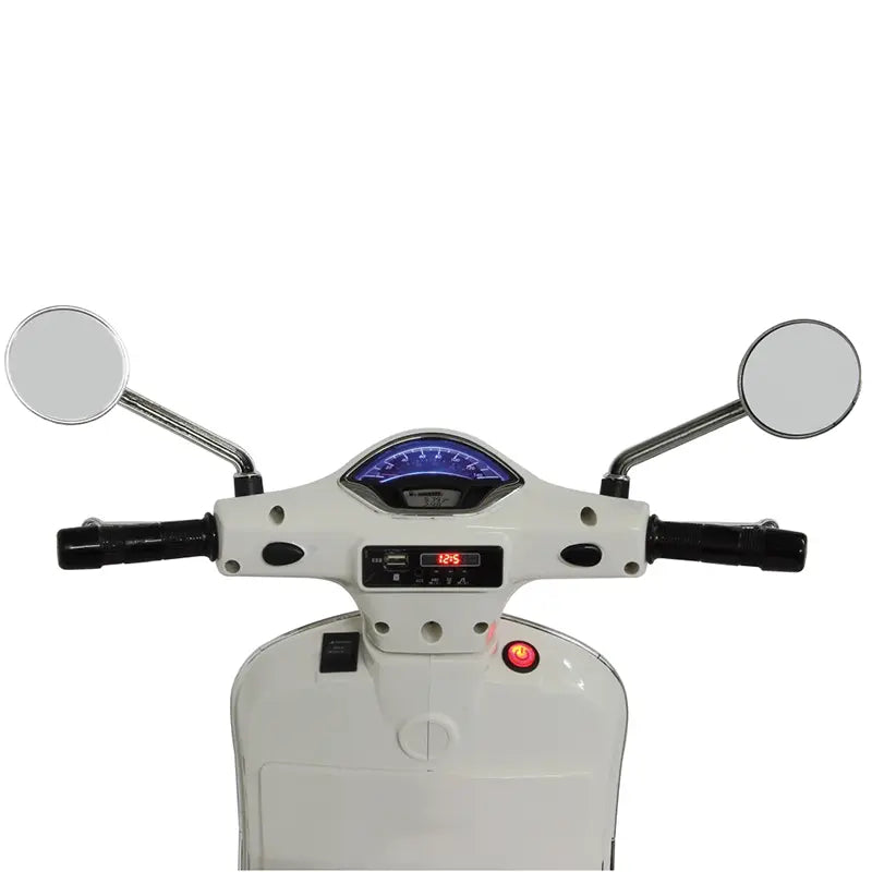 Kinder Vespa GTS Elektrisch - 12V Li-Ion - Vanaf 3 Jaar - Wit