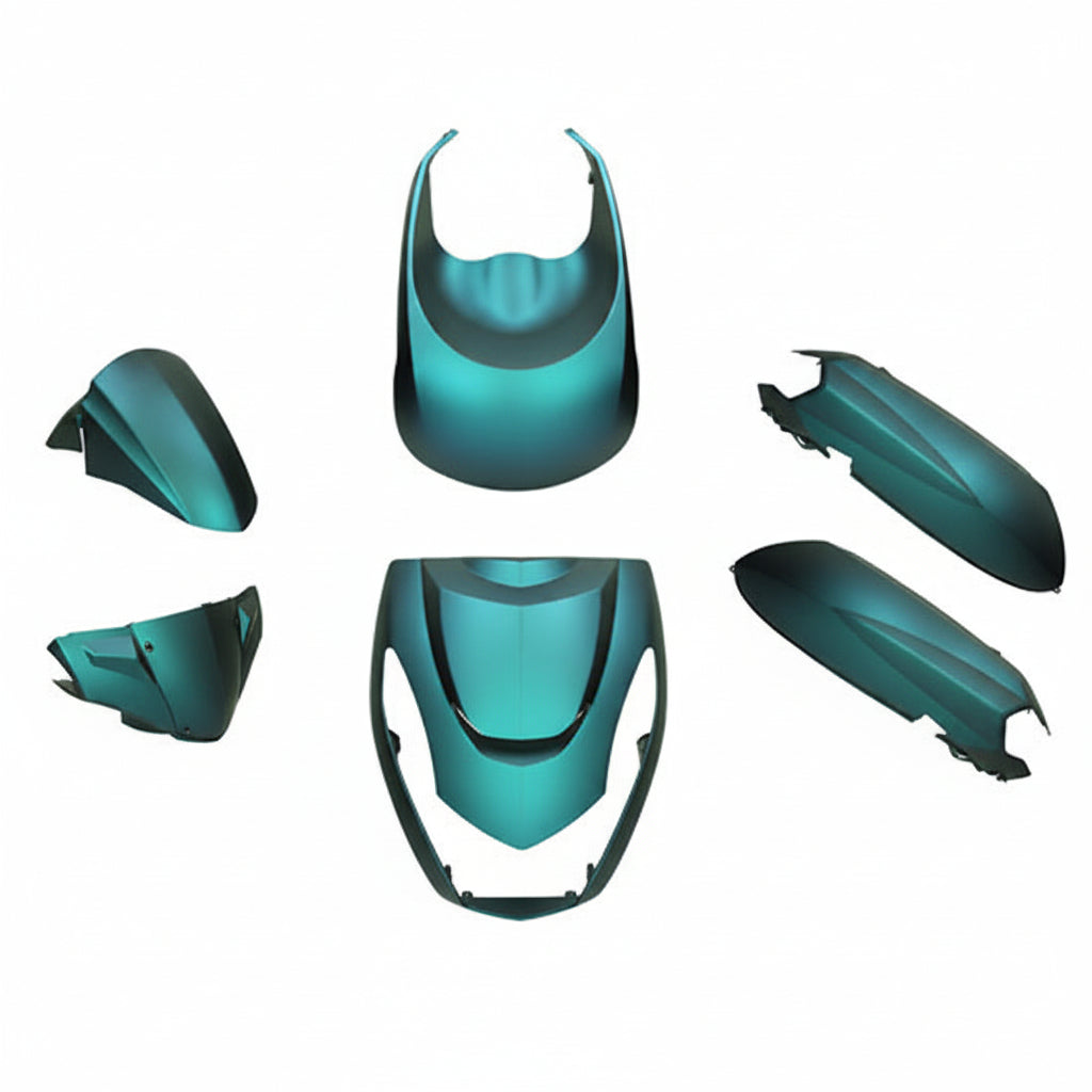 Kit de carenados - 9 piezas - Yamaha Aerox - negro mate - modelo antiguo de Aerox anterior a 2014
