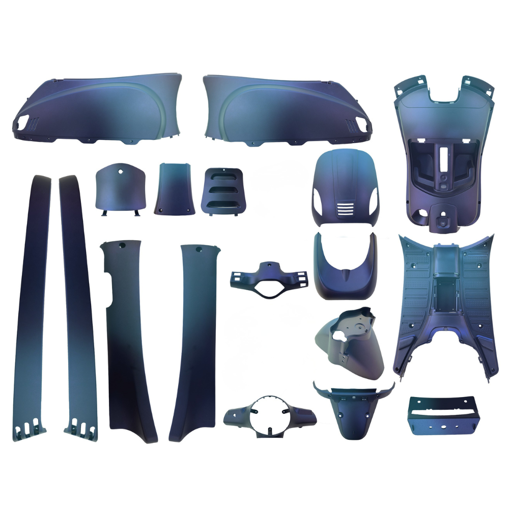 Kit carene - 9 pezzi - Yamaha Aerox - Nero opaco - vecchio modello Aerox precedente al 2014