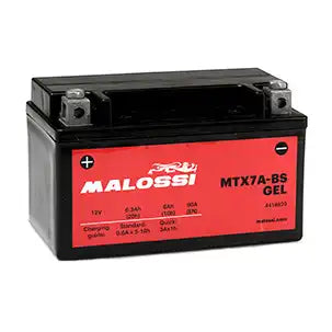 Accu Malossi YTX7A-BS / MTX7A-BS - Sealed 12v-6Ah onderhoudsvrij (incl. gel) - 4418920