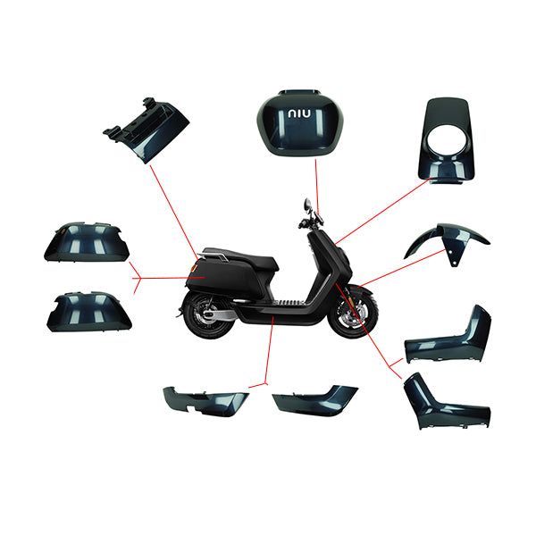 Verkleidungssatz - 11-teilig - Yamaha Aerox / MBK Nitro - Bis 2013 - Rot