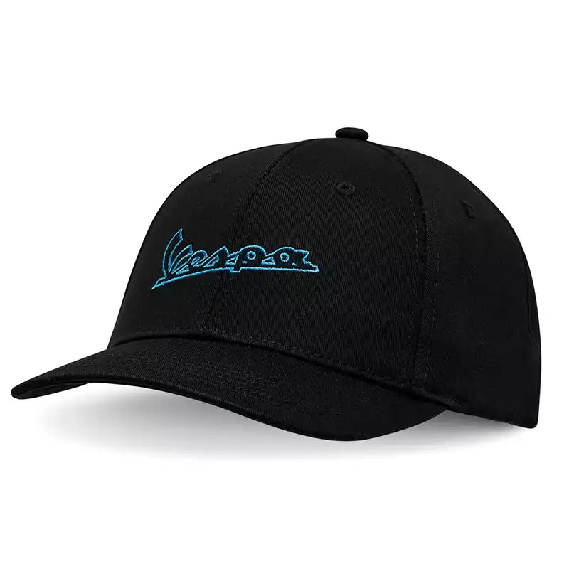 Casquette - Originale - Vespa - Noir - Logo Vespa bleu - PI8L0031BLK