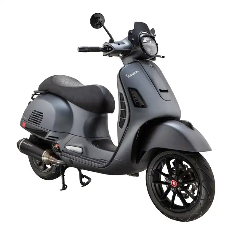 Pordoi - Laag Windscherm - Vespa GT / GTS - 125cc ~ 300cc - 2003 ~ 2022 - met ABE - Zwart