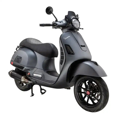 Pordoi - Laag Windscherm - Vespa GT / GTS - 125cc ~ 300cc - 2003 ~ 2022 - met ABE - Zwart
