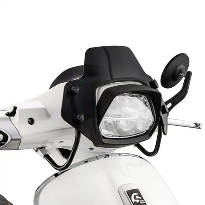Pordoi - Parabrisas Bajo - Vespa Sprint - 50cc ~ 150cc - 2014 ~ 2026 - con ABE - Negro