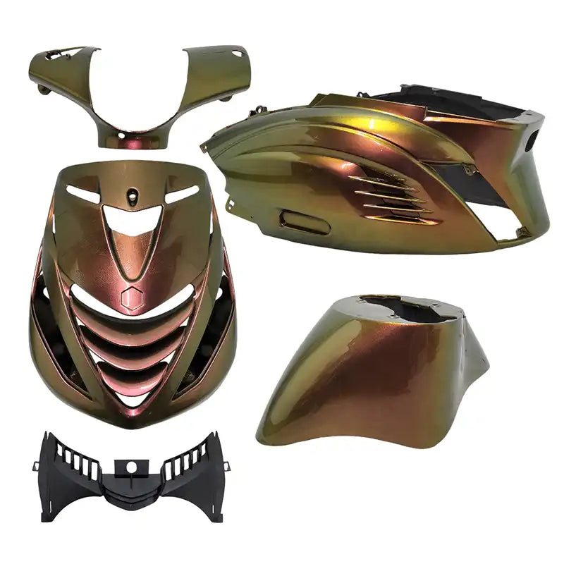 Kappenset – Piaggio Zip – 5-delig – RS-1 - met SP neus – Chesnut Bronze