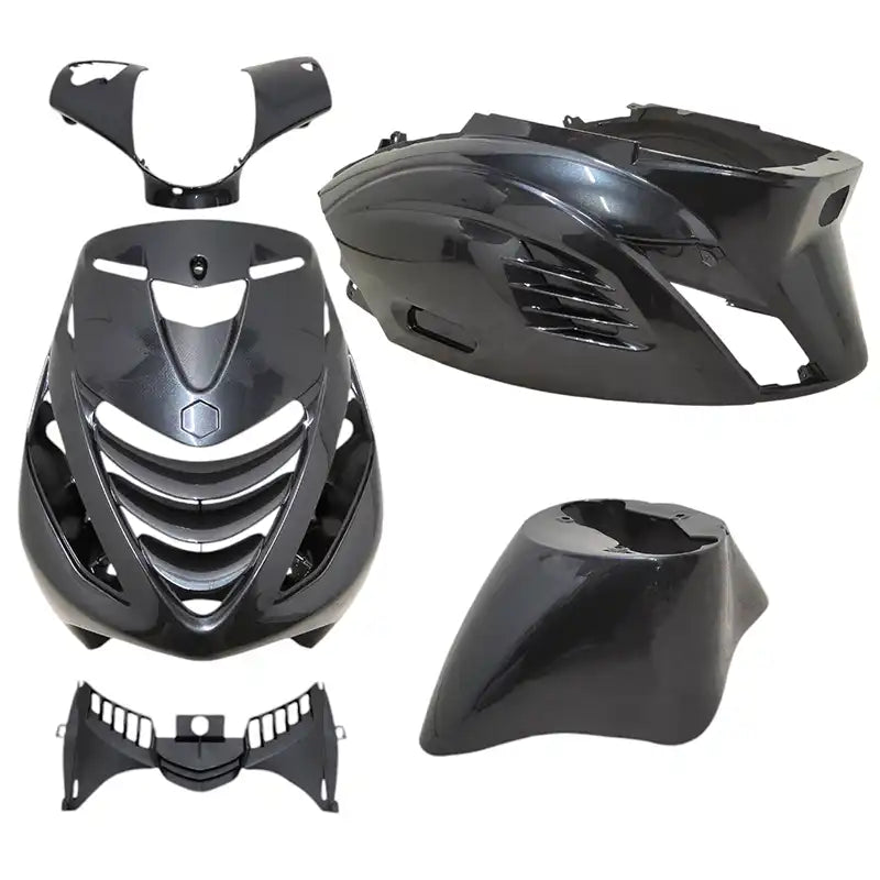Kappenset – Piaggio Zip – 5-delig – RS-1 - met SP neus – Antraciet Grijs