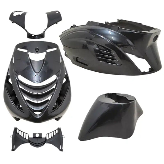 Kappenset – Piaggio Zip – 5-delig – RS-1 - met SP neus – Antraciet Grijs