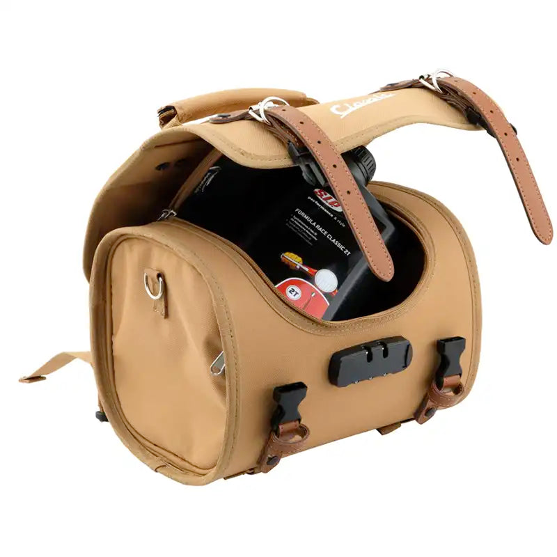 SIP Classic Tas / Koffer Klein – 10 Liter – Voor Bagagedrager – Vintage Look - Beige