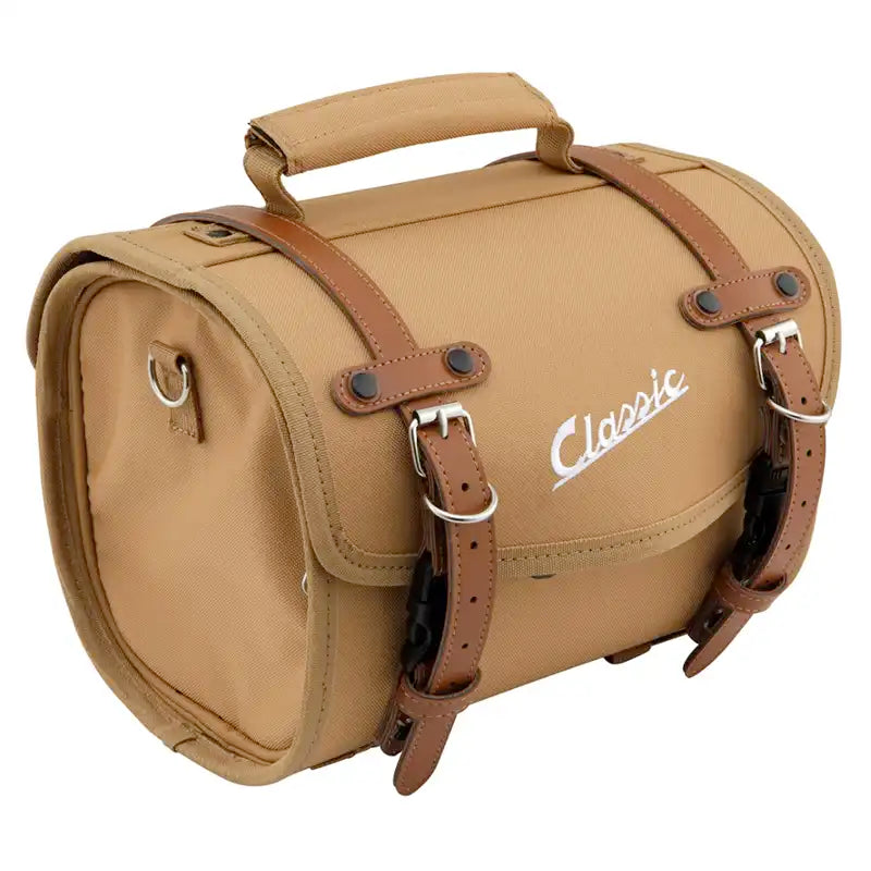 SIP Classic Tas / Koffer Klein – 10 Liter – Voor Bagagedrager – Vintage Look - Beige