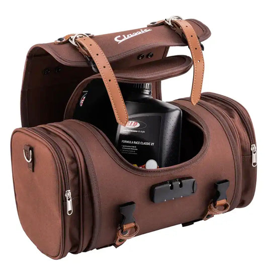 SIP Classic Bag / Small Case – 10 Liters – For Luggage Rack – Vintage Look - Brown