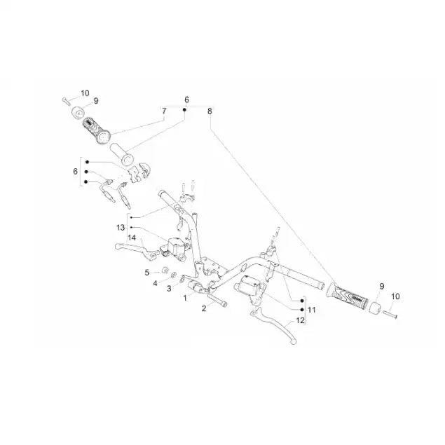 Gaskabel set - Piaggio MP3 300 HPE - Euro5 - CM087724