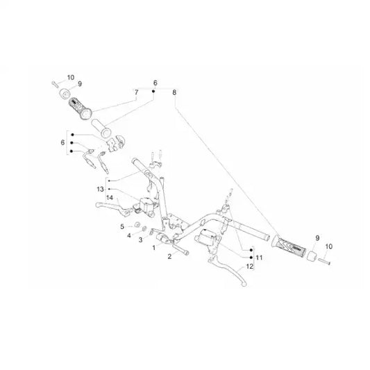Gaskabel set - Piaggio MP3 300 HPE - Euro5 - CM087724