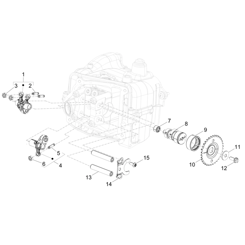 06. Vespa Sprint 50 IGET 4T 3V Euro5+ - 2024-2026 - Części wałka rozrządu - dźwigienka