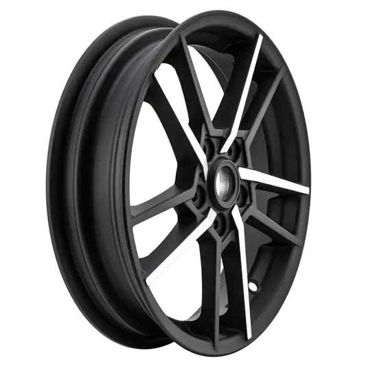 Velg SIP MK IV - 3.0 x 13" ET20 - 5x86 - Vespa GTS / Piaggio MP3 / Gilera Fuoco - Glans Zwart / Gepolijste Spaken
