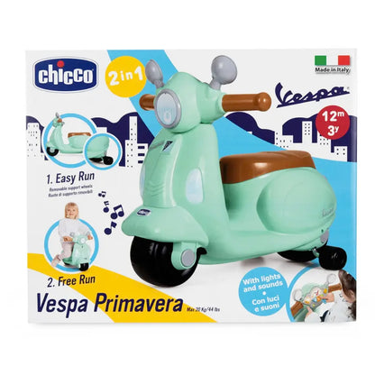 Kinder Vespa - Loopwagen - Chicco - Vespa Primavera - Vanaf 1 Jaar - Mint Groen