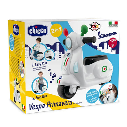 Kinder Vespa - Loopwagen - Chicco - Vespa Primavera - Vanaf 1 Jaar - Wit