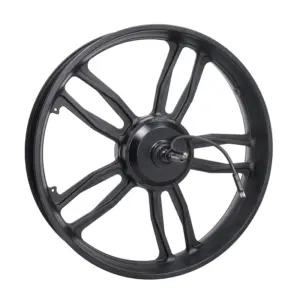 Achterwiel + motor - Fatbike - 48V- 250W - met zwarte stekker - V8 / V20 - 20 inch