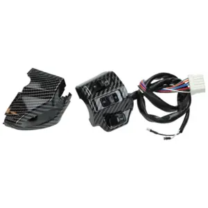 Stuurschakelaar met kabelboom - Vespa Sprint / Primavera - Links - Carbon